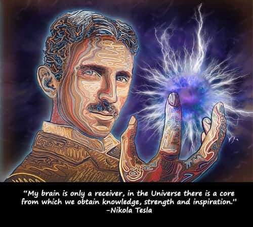 An Image depicting Nikola Tesla.