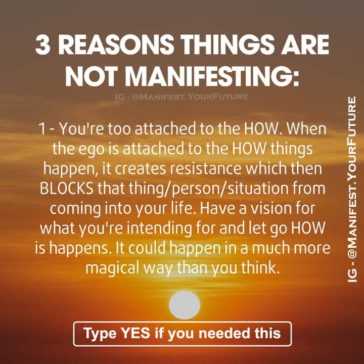 Part One of a three part meme dealing with the reasons you're not manifesting.