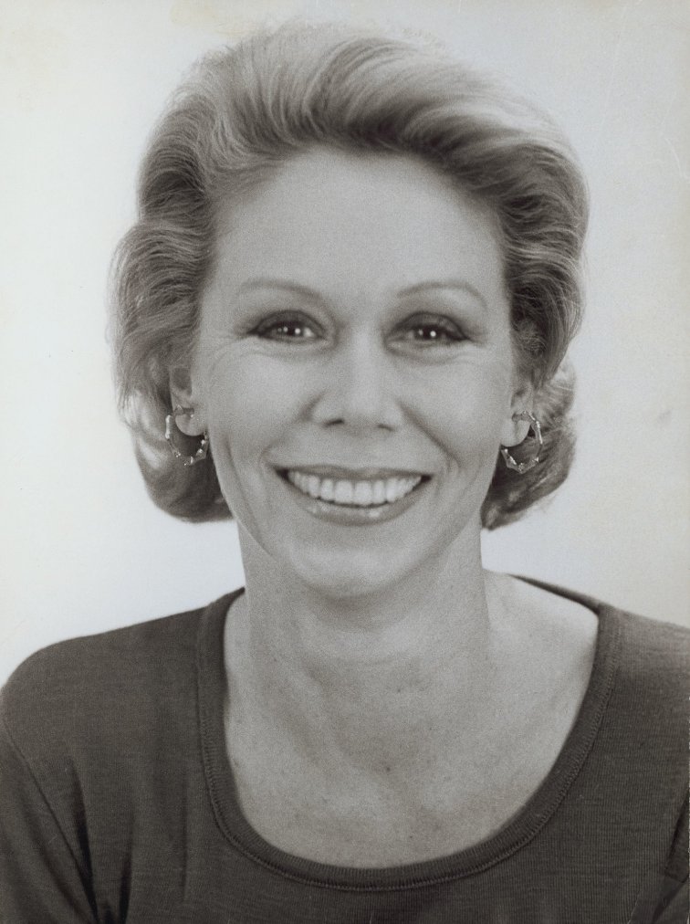 A photograph of Louise Hay, best selling author and motivational speaker. 