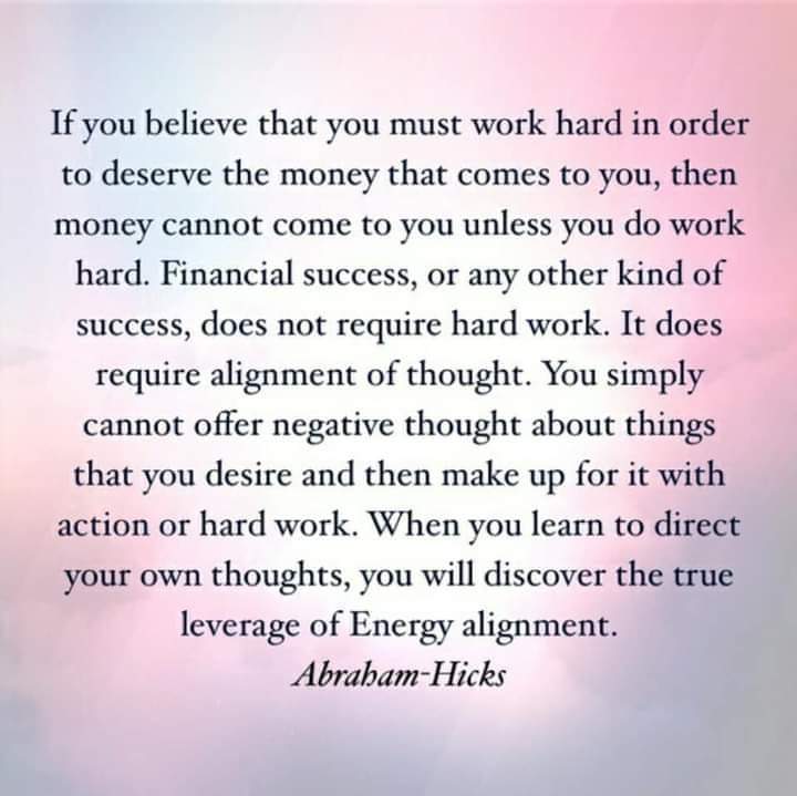 A meme from Abraham-Hicks that explains how expectations effect manifestation. 