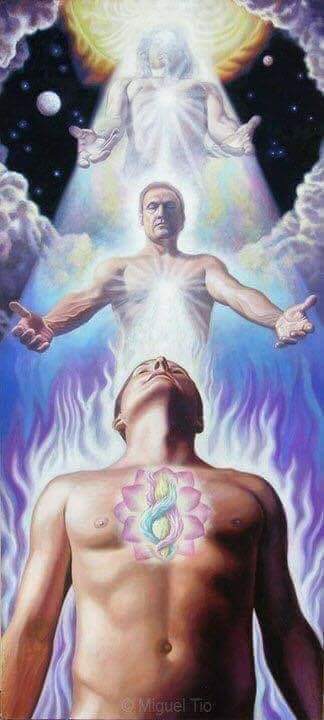 An illustration to depict soul growth and connection with the Higher Self.