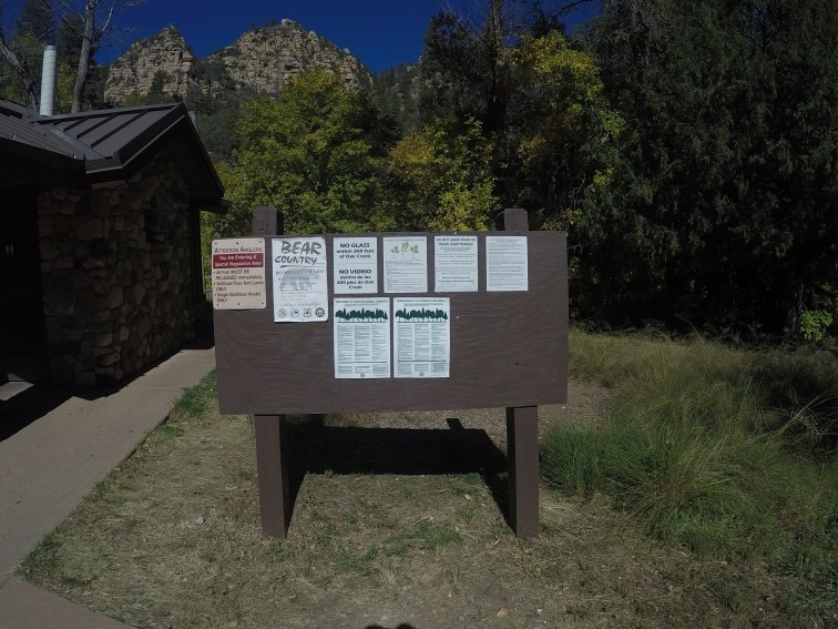 West Fork of Oak Creek hiking area.