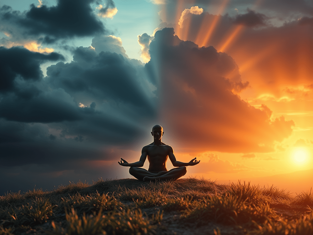 A Starseed triumphantly celebrating victory.