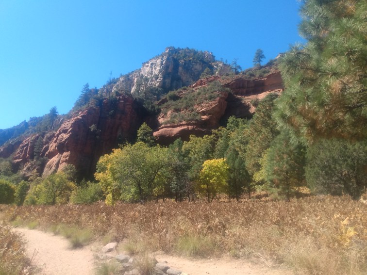 Majestic natural beauty at West Fork Hiking Area near Sedona, Arizona.