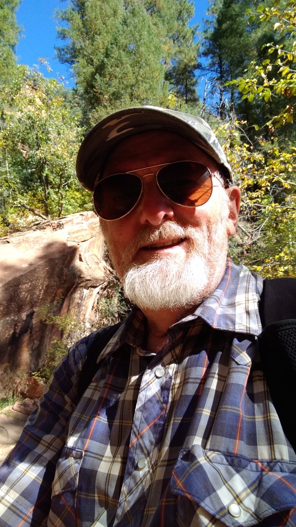 Author Daniel Wolfert  at West Fork Hiking Area near Sedona, Arizona. 