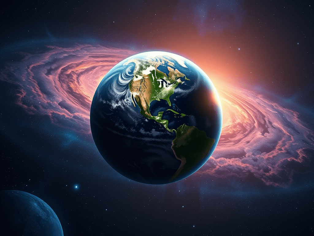 An image representing planet earth and the Galactic Federation.