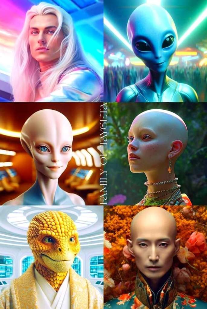 An illustration that depicts various "Space Races".