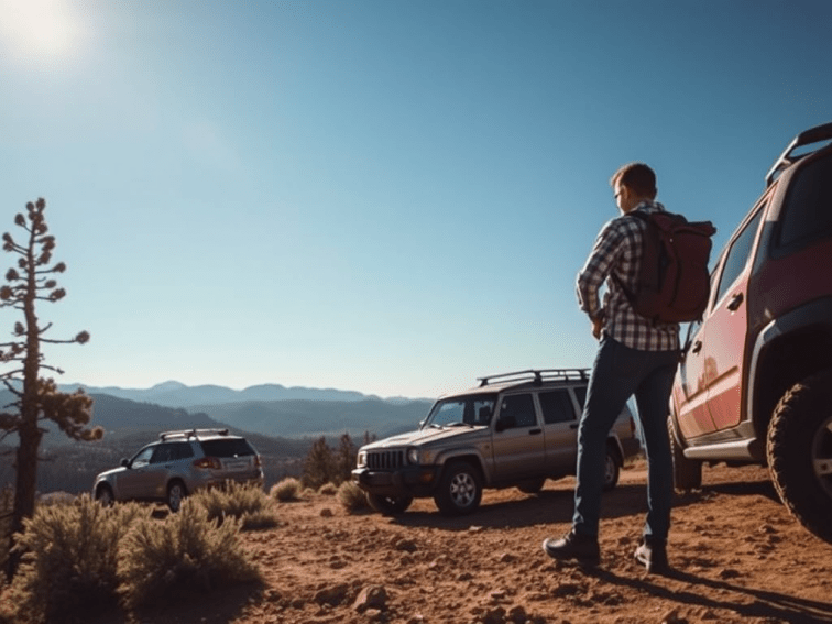 An image depicting the Author manifesting a work vehicle for his ranch.