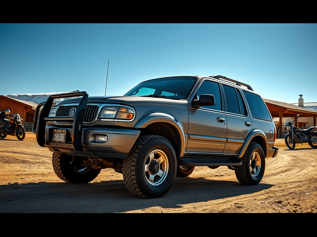 An image depicting a 2000 Mercury Mountaineer SUV.