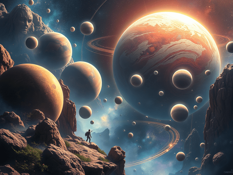 An image to depict consciousness permeating the cosmos.