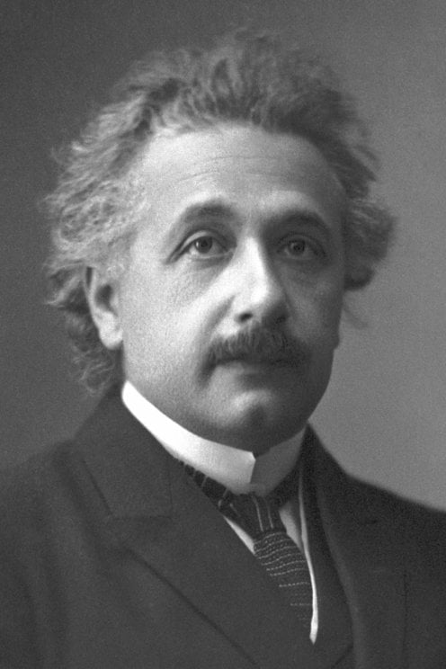A photograph of Albert Einstein.