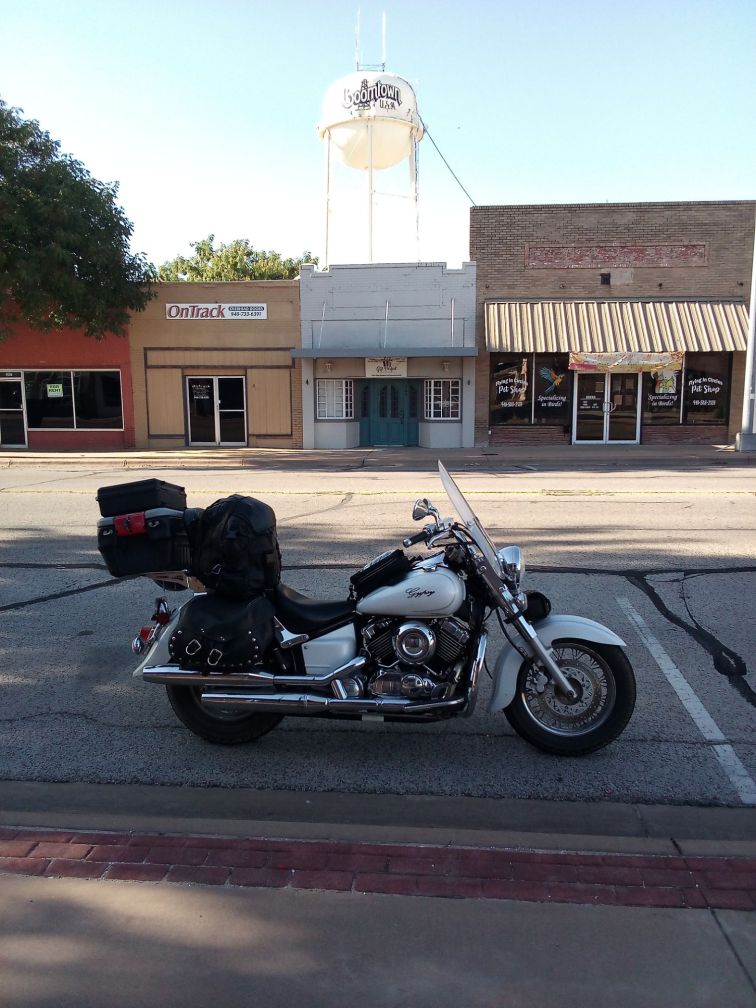 A picture of the Author's 2007 Yamaha V-Star.