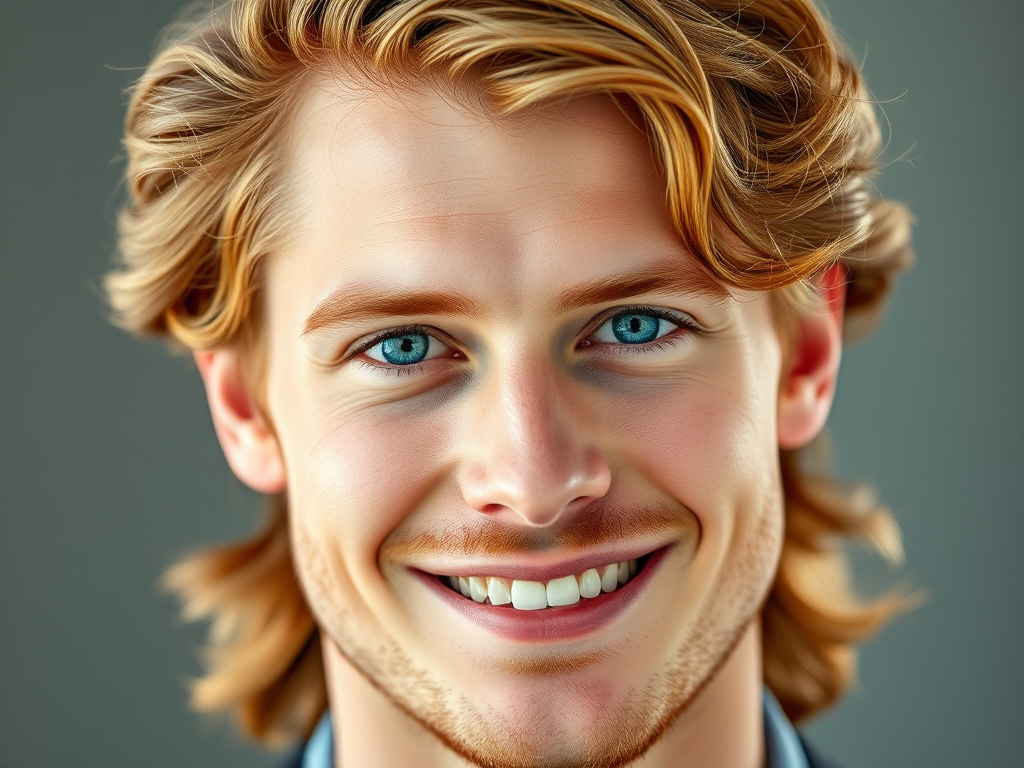 A depiction of a confident young man. 