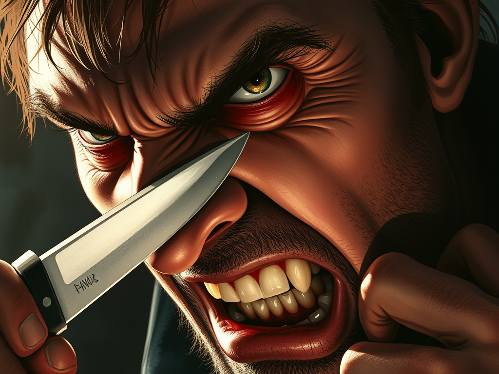 An image to illustrate cutting off your nose to spite your face.