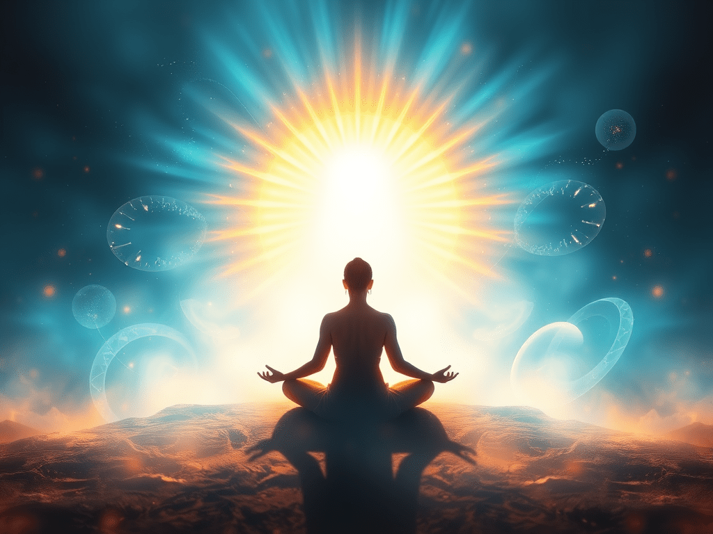 An image to illustrate a person whose vibration is rising.