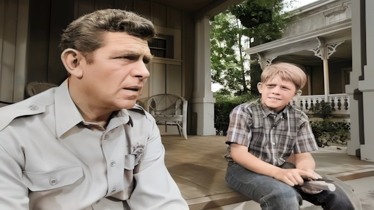 A scene from The Andy Griffith Show.