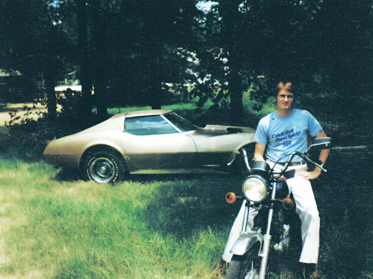 The Author sitting on his first motorcycle circa 1983