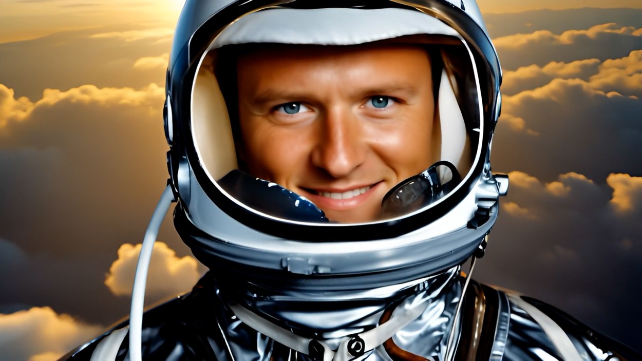 Daniel Wolfert as a test pilot.